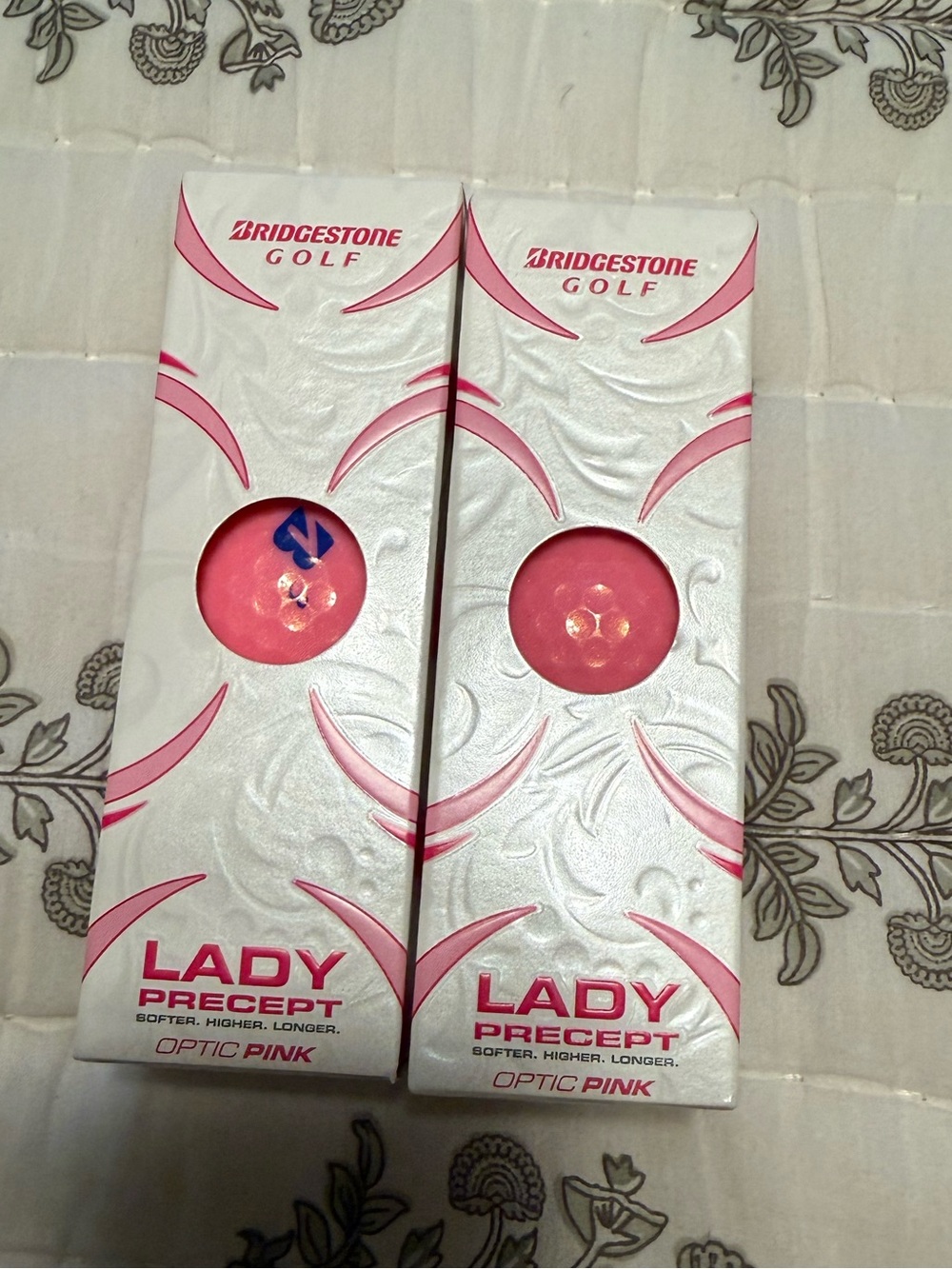 Bridgestone Lady Precept Golf Balls - Optic Pink (2 Packs - 6 golf balls total)